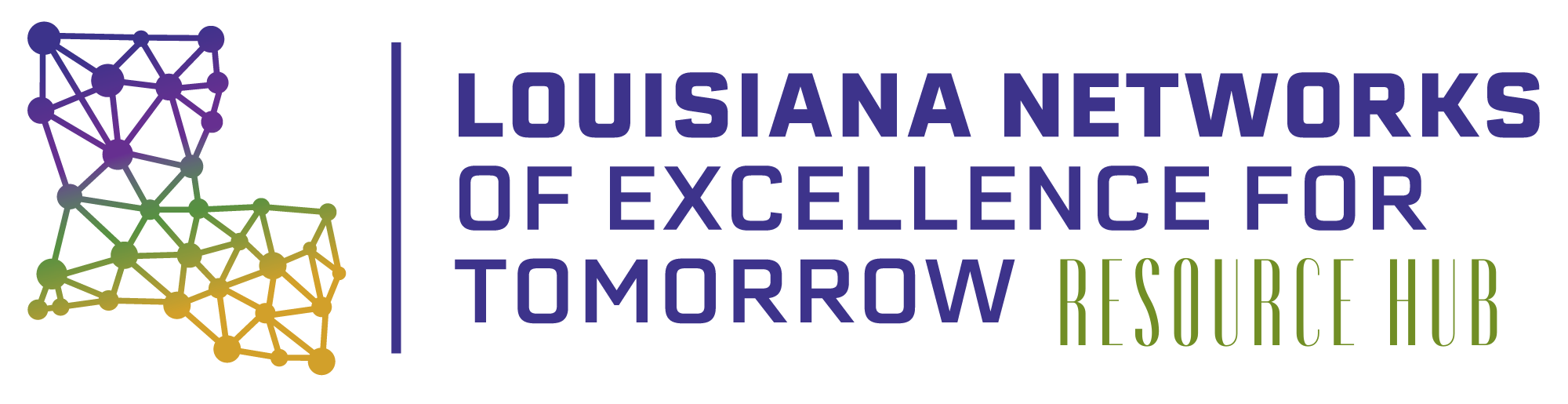Introductory banner for the Louisiana Networks of Excellence for Tomorrow Resource Hub.